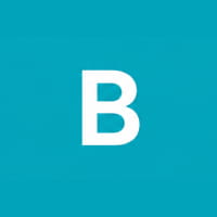 B logo