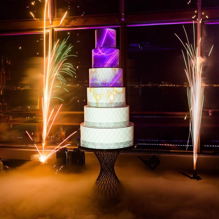 Wedding cake in Vancouver Restaurant