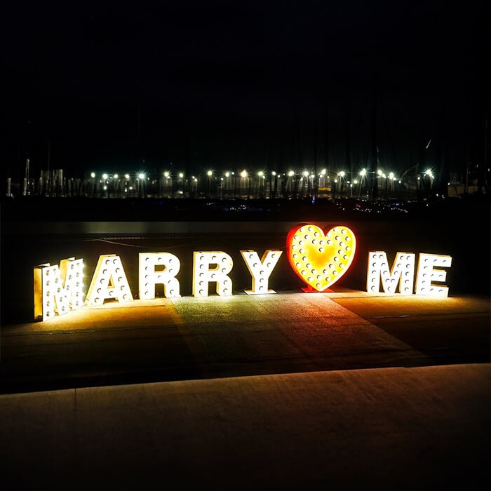 Marry me sign in Vancouver
