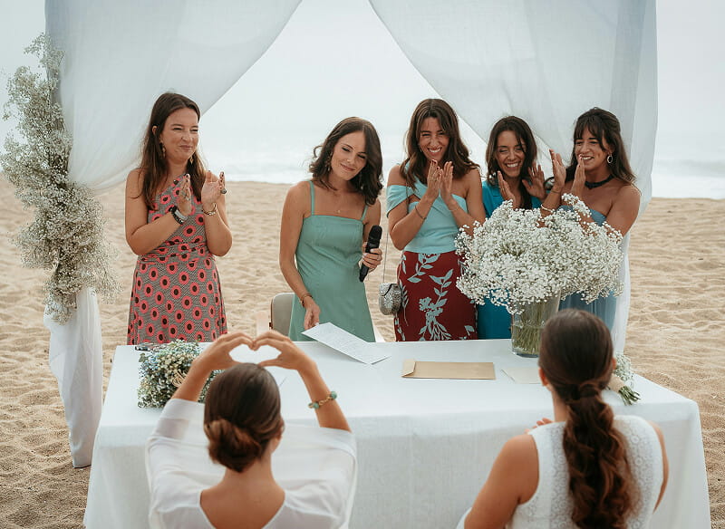 Wedding at beach in Canada