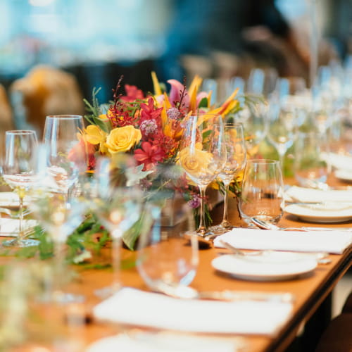 Corporate event table